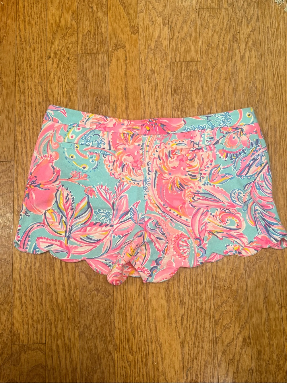 LILLY PULITZER Stretch Twill Buttercup Shorts "Isla de Coco" Size 16 - Picture 3 of 10